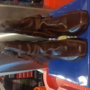 NWOT NY Vip fur lined brown boots size 8